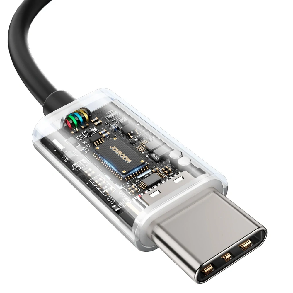 Joyroom TYPE-C Series JR-EC07 USB-C in-ear slúchadla - čierne