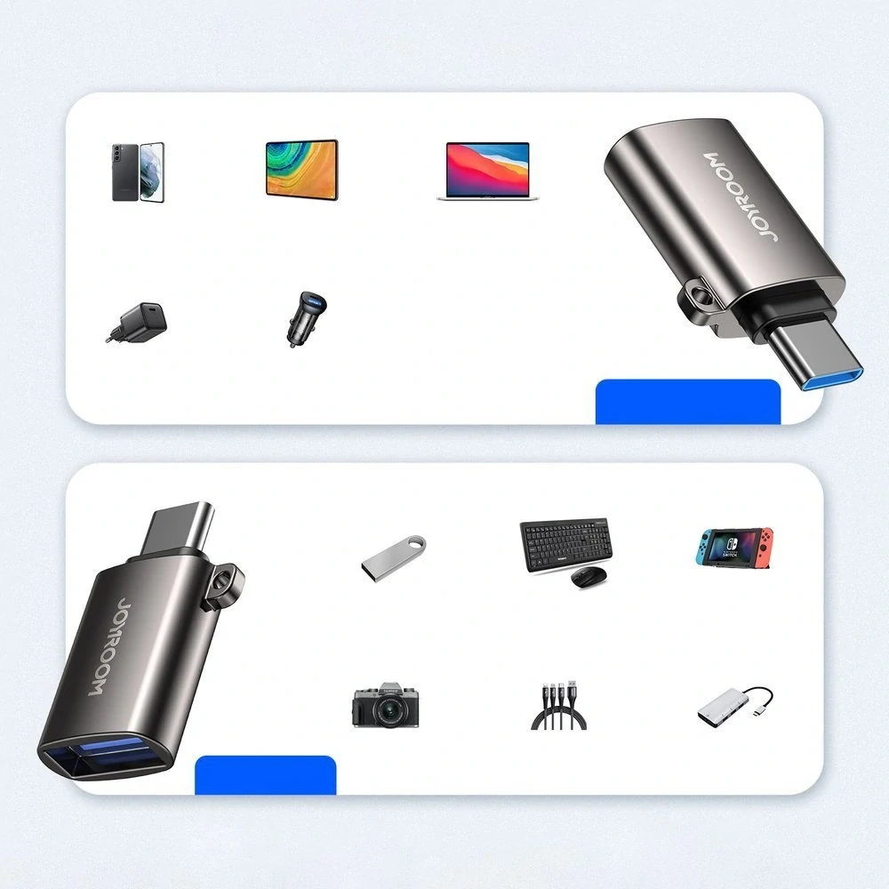 Joyroom USB-A 3.2 Gen 1 (Samica) - USB-C (Samec) adapter S-H151