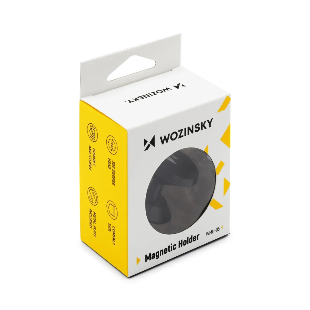 Wozinsky Magnetický Držiak do Auta 360 Self-adhesive Black (WMH-05)