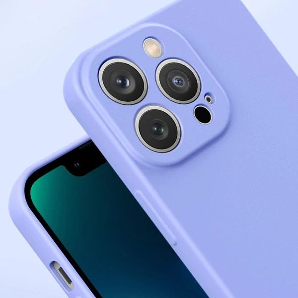 Silicone Case pre iPhone 14 Plus - fialová