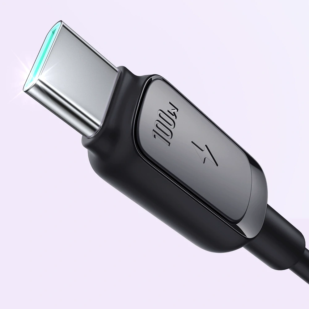 Joyroom A14 USB-C / USB-C Kábel 100W 1.2 m - čierny