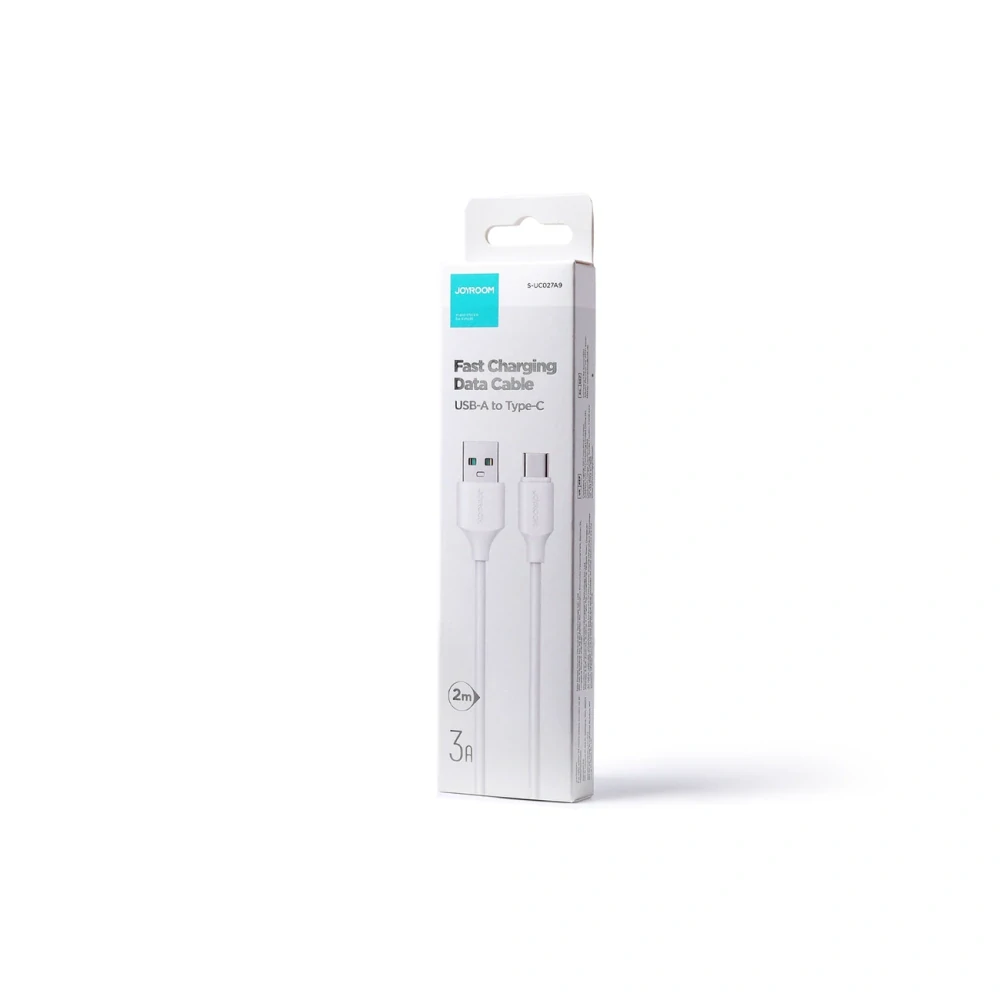 Joyroom Long-Lasting Series A9 USB-A / USB-C 3A kábel 1m - biely