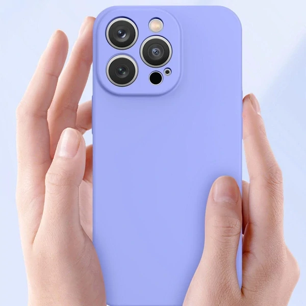 Silicone Case pre iPhone 14 Plus - fialová