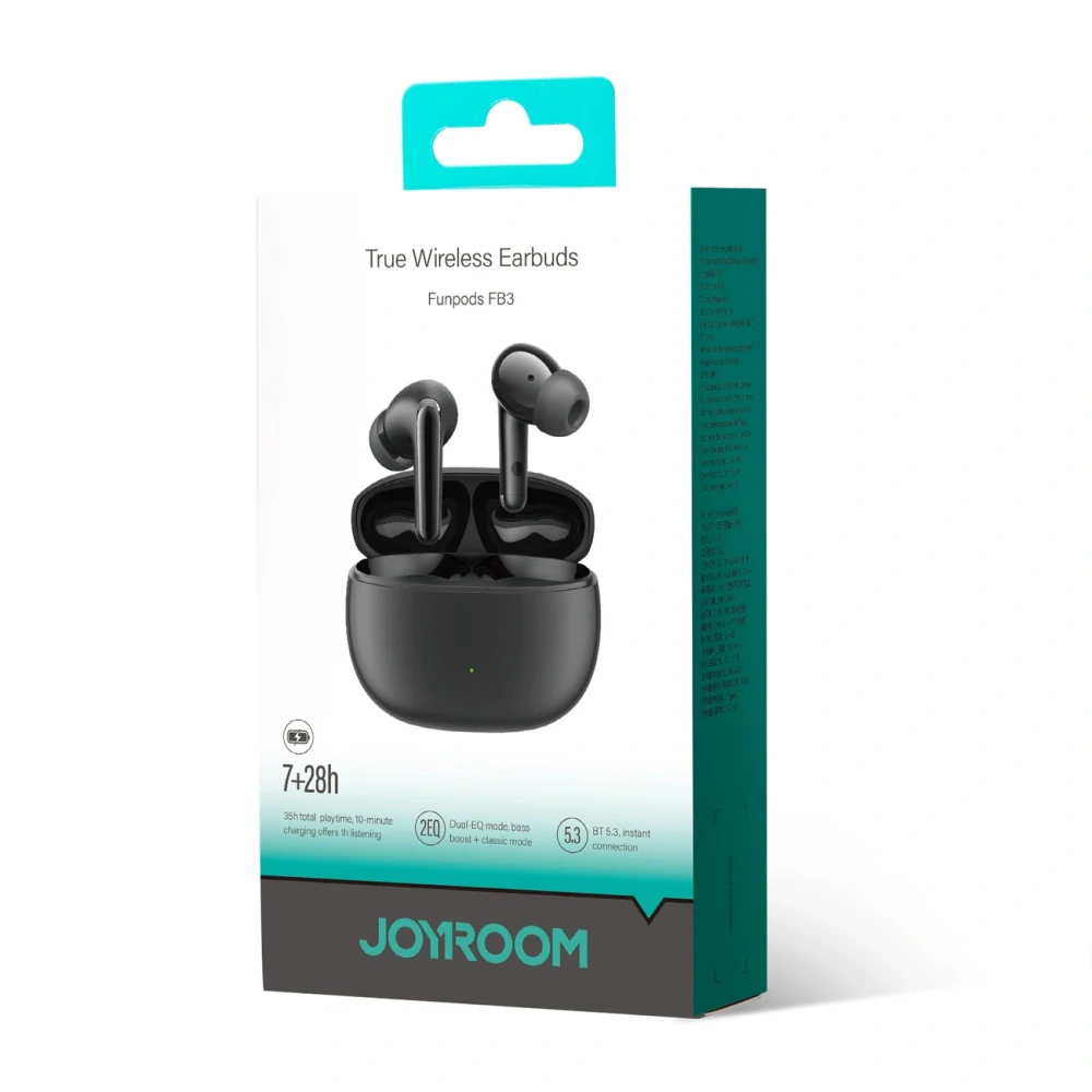 Joyroom Funpods Series JR-FB3 Bluetooth 5.3 Bezdrôtové slúchadla - čierne
