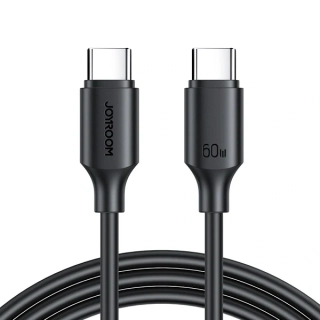 Joyroom Long-Lasting Series A9 USB-C / USB-C PD QC Nabíjací kábel 60W 3A 1m - čierny